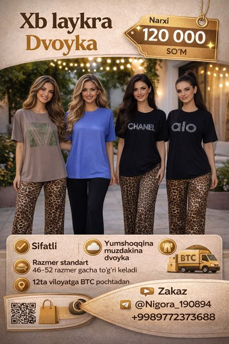 Yozga xb laykra sifatli muzdakina dvoyka