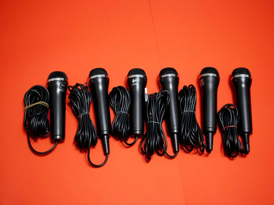 Logitech E-UR20 RockBand USB Микрофон за PC, PlayStation, Xbox, Wii, Mac, Пеене, Караоке