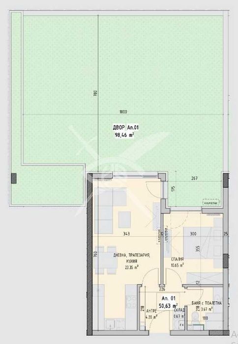 Продава се Двустаен апартамент в София, Малинова долина - 157 кв.м за 709 €/кв.м - Снимка #1