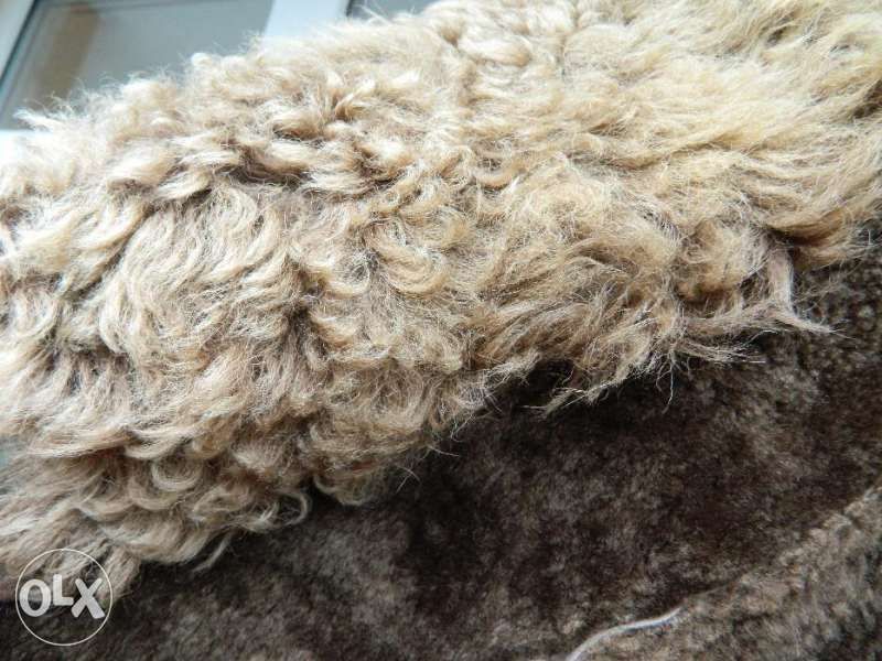 Дамско дълго палто/ кожух агнешка кожа