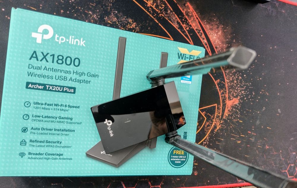 Adaptor USB Wireless TP-LINK  AX1800, Wi-Fi 6, negru