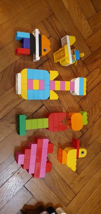 Lego duplo, 3 seturi: trenuleț cu cifre, cu animale  și obiecte