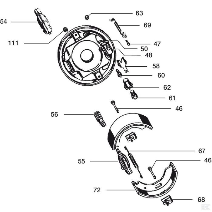 Piese frana remorca remorci trailer