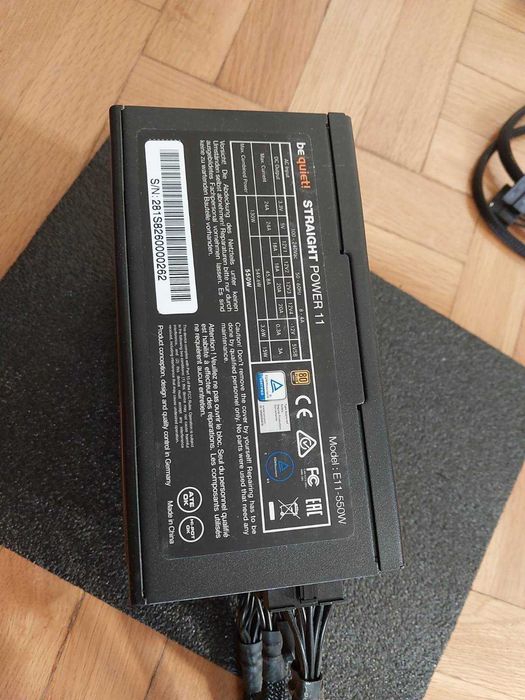 Be Quiet 550W GOLD - Straight Power 11 - компютърно захранване
