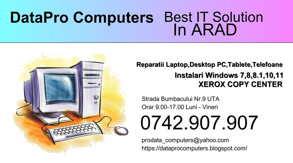 Reparatii laptop si desktop,telefoane , tablete , instalari windows