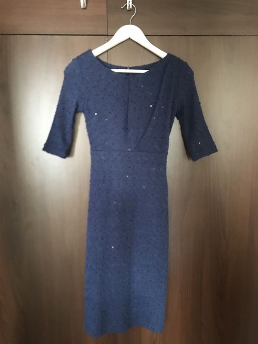 Rochie albastu marin