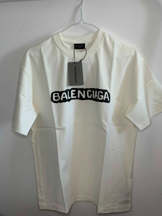 Tricou Balenciaga alb