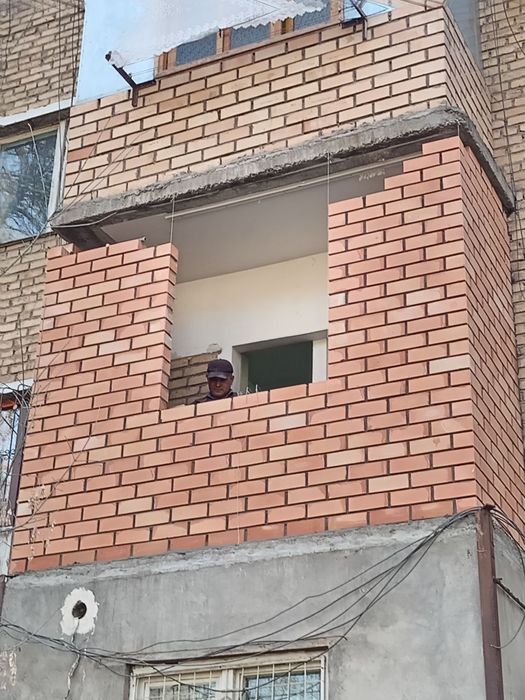 Кладка балкон Балконга гишт терамиз