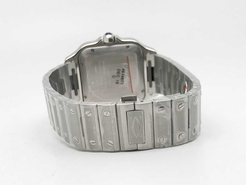 Cartier Santos de Cartier 40mm – зелен циферблат, стомана, автоматичен – реални снимки