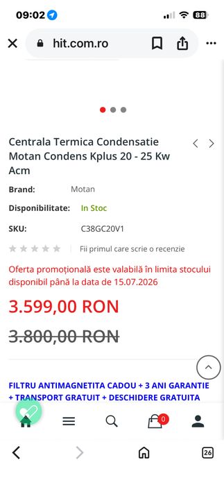 Centrala motan  condens