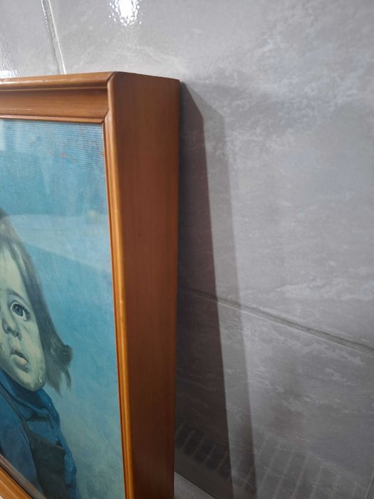 Tablou pictura pe panza semnat Bragolin, Bruno Amadio Băiatul plângând