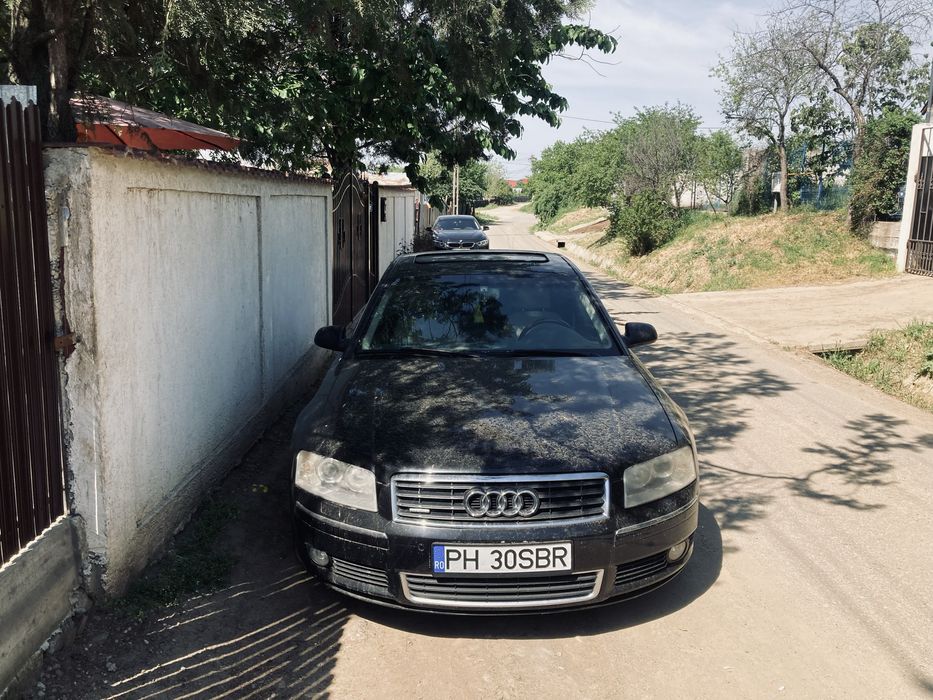 Dezmembrez Audi A8 d3 3.0 ASB/volan mahon/cutie/egr/usi/capotă/STOPURI/motor/faruri bi-xenon/aripi/perne/turbo/convertizor/statie bose/oglinzi/trager