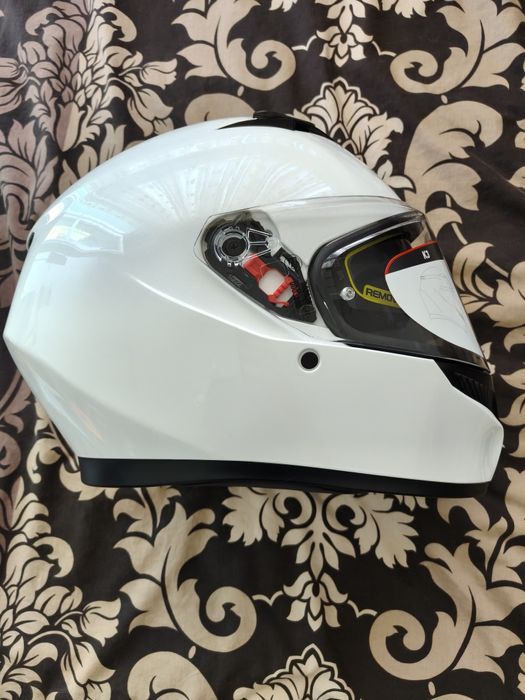 Каска за мотор AGV K3 Solid Seta White