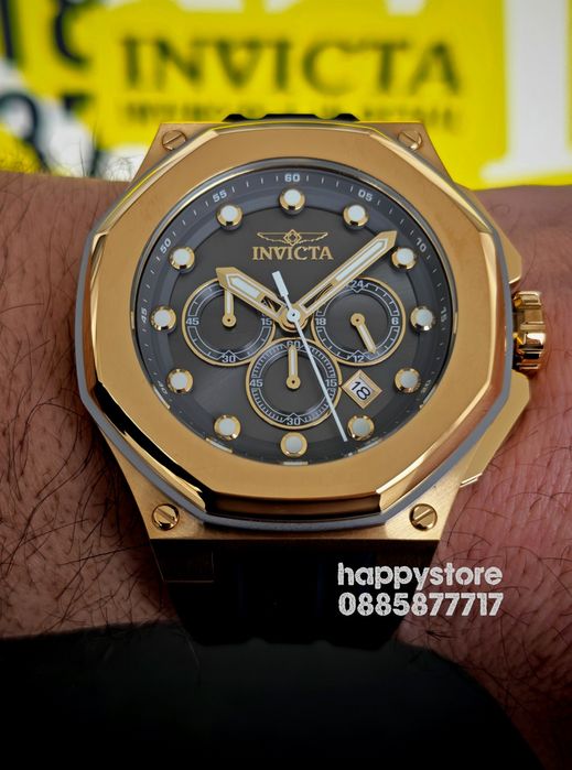 INVICTA Akula Gold 50 mm, Инвикта нов ръчен часовник
