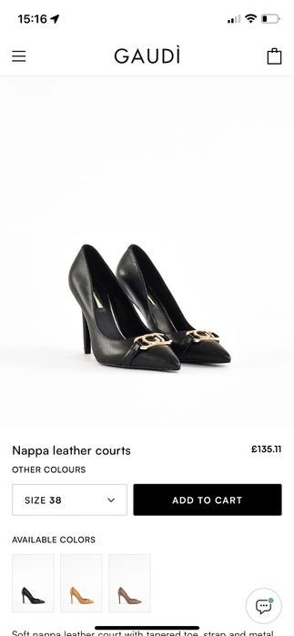 Pantofi GAUDI nappa black 38