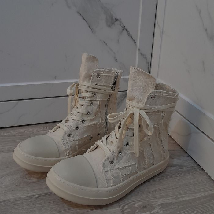 rick owens distressed ramones