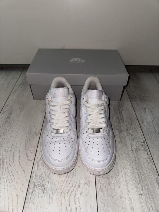 Nike Air Force 1 Low All-White Sneakers – Original with OG Box