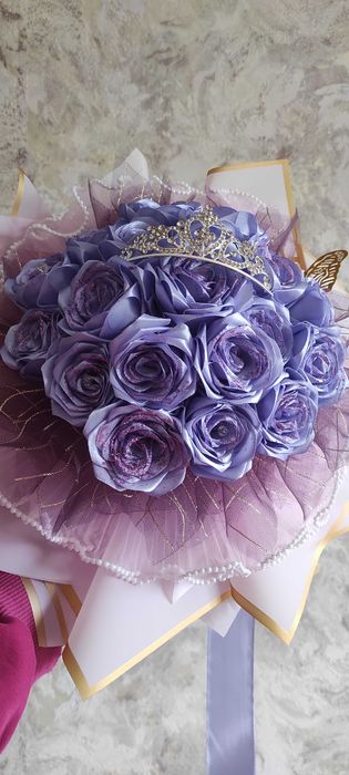 Ръчно изработени сатетени рози!