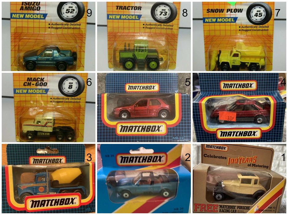 Метални колички Мачбокс Matchbox от различни години в мащаб 1:64 Част1