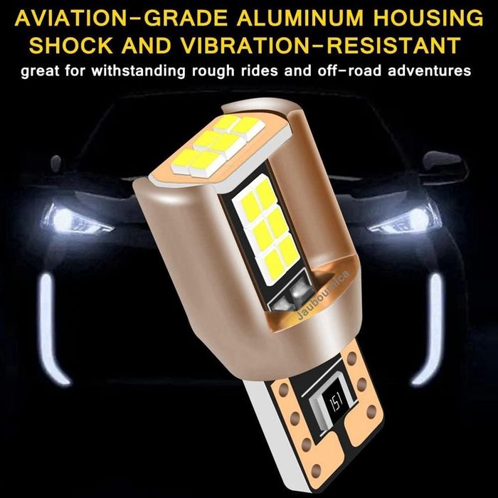 комплект 2броя led диодни габаритни крушки flyseen fls6023, t10 ...