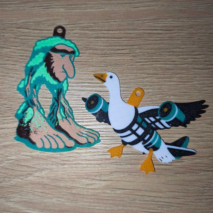 Italian Brainrot ключодържатели, Tralalero Tralala, Tung Tung Sahur