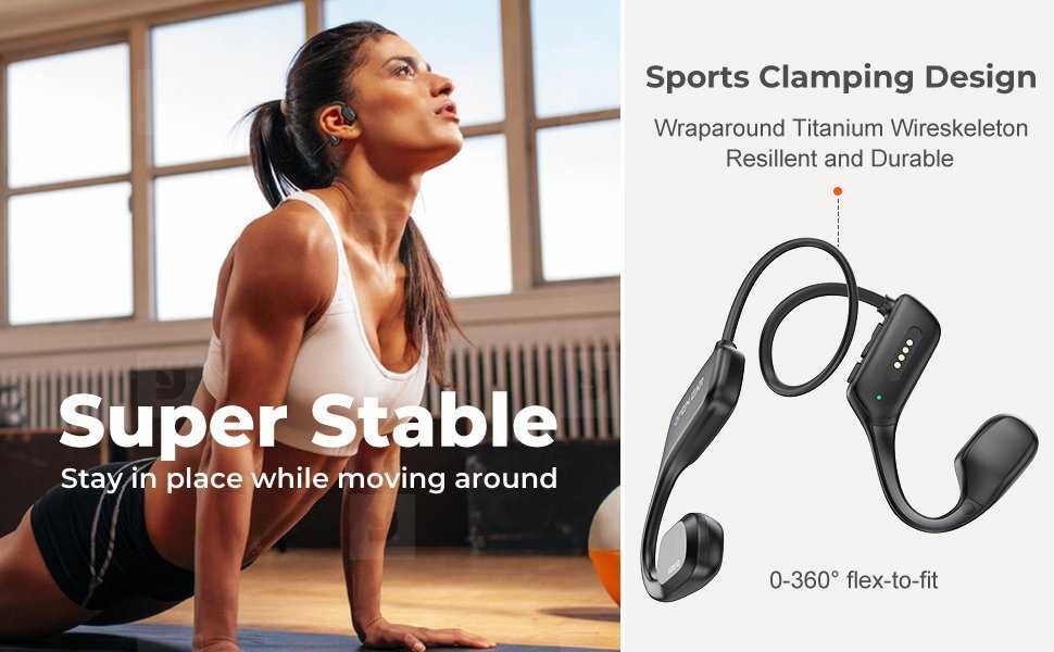 Relxhome AS18 X2 Bone Conduction / костна проводимост 16 GB памет, MP3
