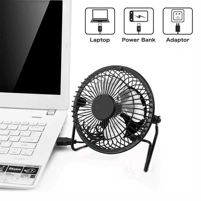 Mini USB Desk Fan 4 inch