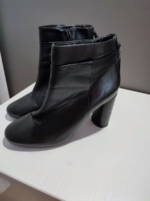 Боти на висок ток #Естествена кожа