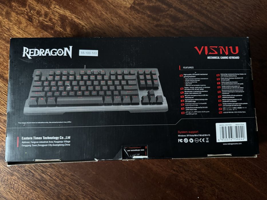 Tastatura gaming mecanica Redragon Visnu