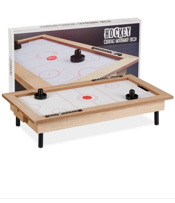 Въздушен хокей Relaxdays - вкл. тласкач и шайба - за деца и възрастни