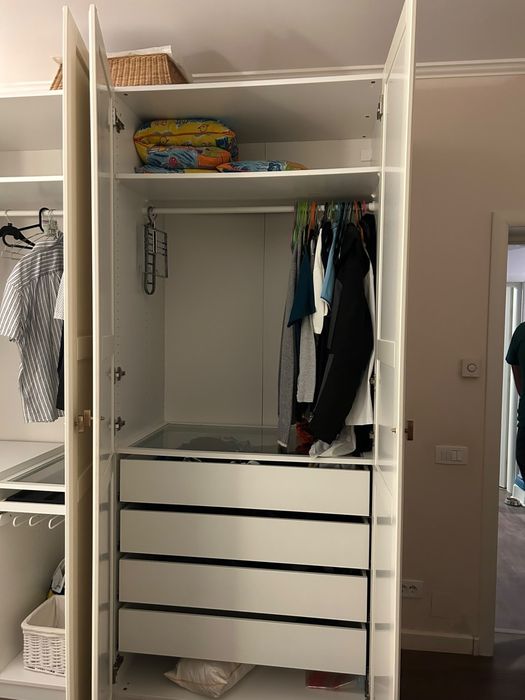 Dressing PAX Ikea 100x60x236cm + dulap colt + birou