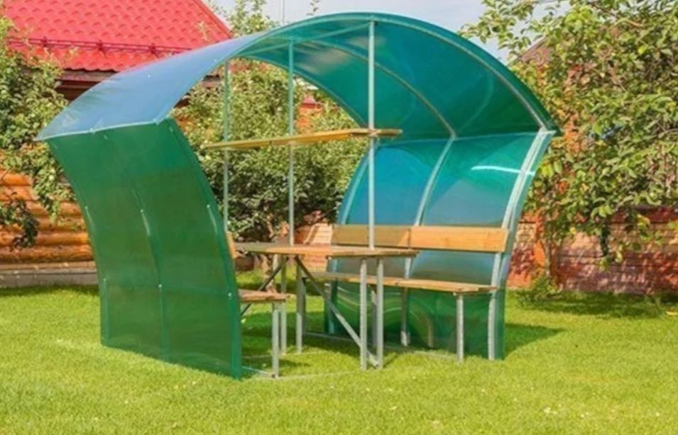 Беседка без поликарбоната