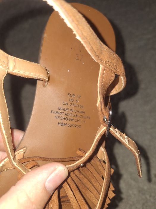 Sandale piele întoarsă