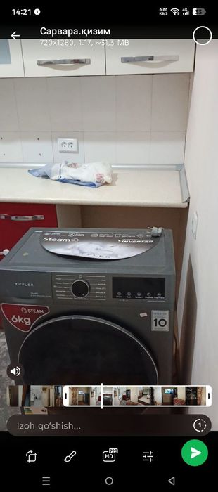 Сергели 6А   2 хонали квартира ижарага берилади. Мошина бозорнинг орка