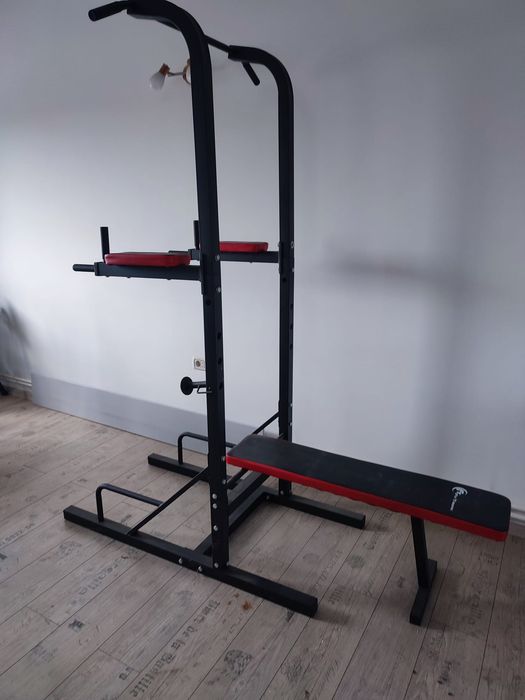 Aparat multifunctional de tractiuni FitTronic TR900, banca pentru exercitii inclusa, greutate suprtata 120 kg, inaltime reglabila