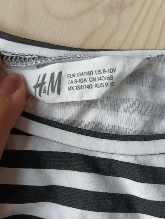 Rochie cu dungi H&M 8 - 10 ani