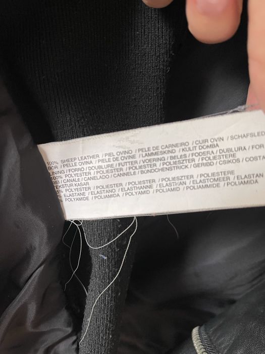 Дамско Кожено яке Mango (100% естествена овча кожа) размер М