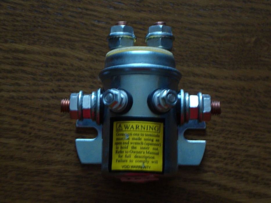 solenoid, bobina de sens, releu pentru troliu 300 A la 12 V