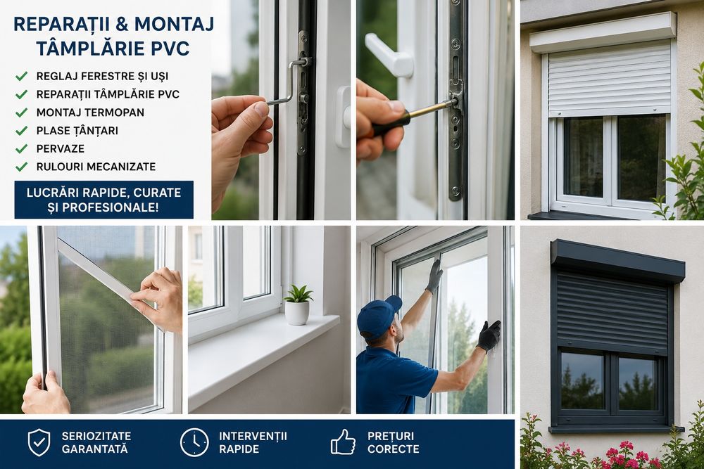 Reparatii plase insecte  termopane