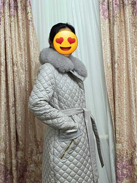 стеганое пальто новое