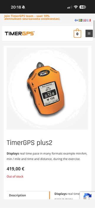Timer GPS folosit o singura data, in stare perfecta