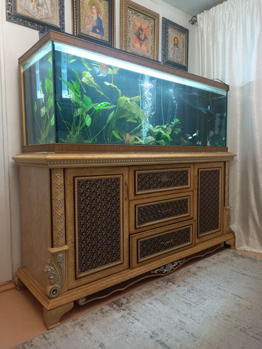 Аквариум с тумбой большой