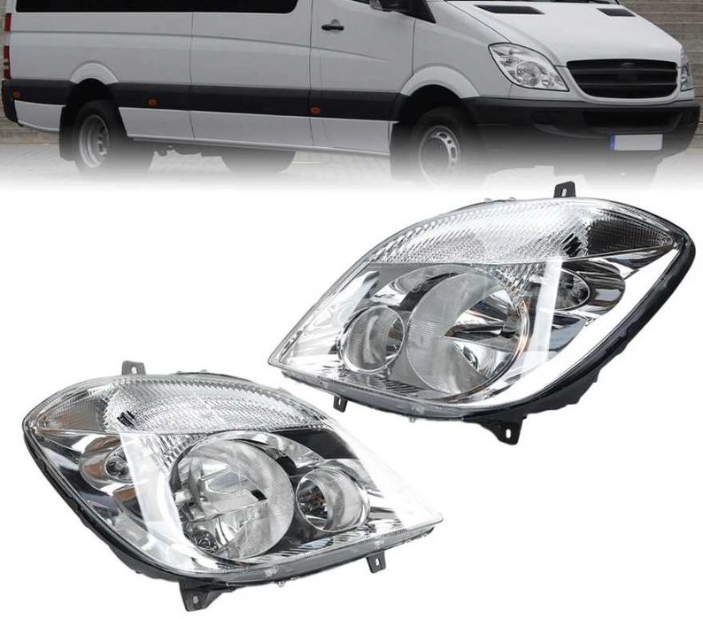 Фар за Mercedes Sprinter W906 с мотор