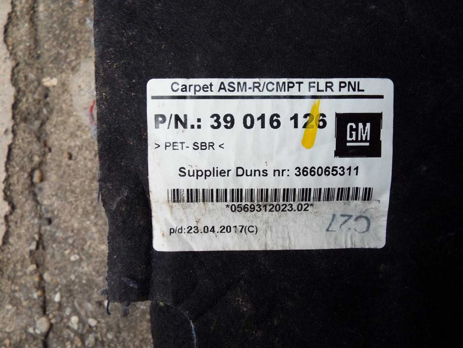 vand tavita portbagaj opel astra "J" pret 150ron