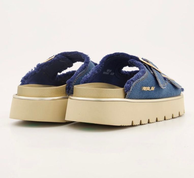 Дънкови чехли Replay