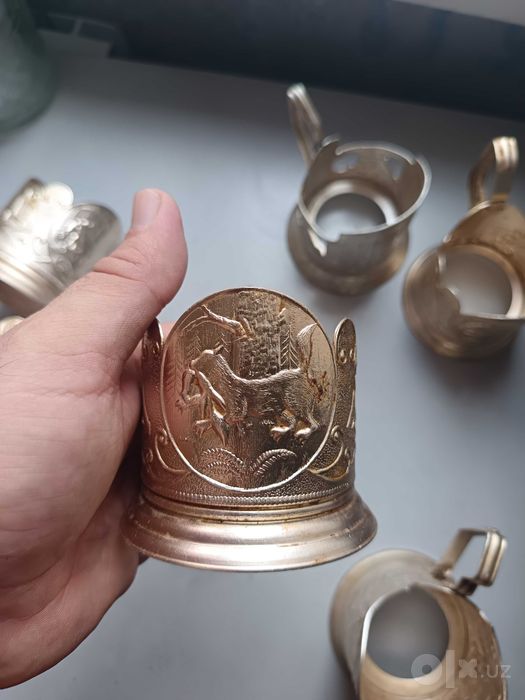 Подстаканники 7 предметов не мельхиор