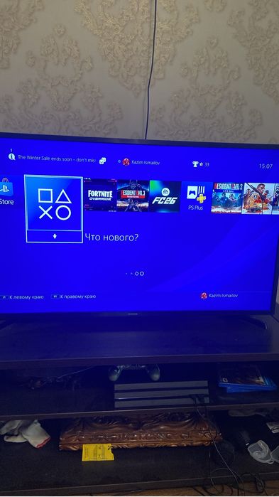 PS4 Pro 1 ТБ, 2 геймада, игры
