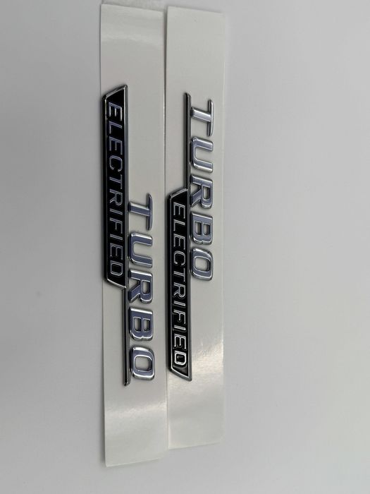 Set Embleme Compatibil Mercedes Turbo Electified crom nou