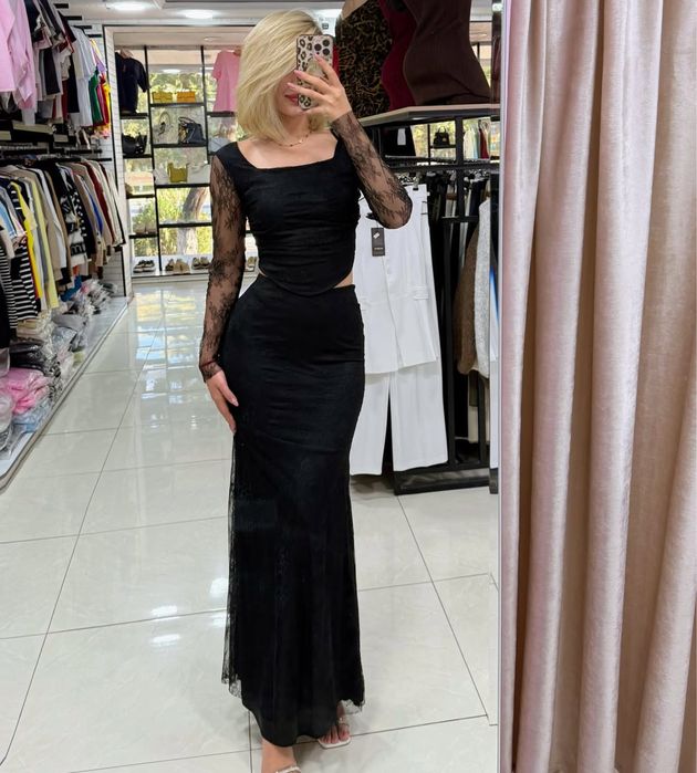 Вечернее платье двойка размера S