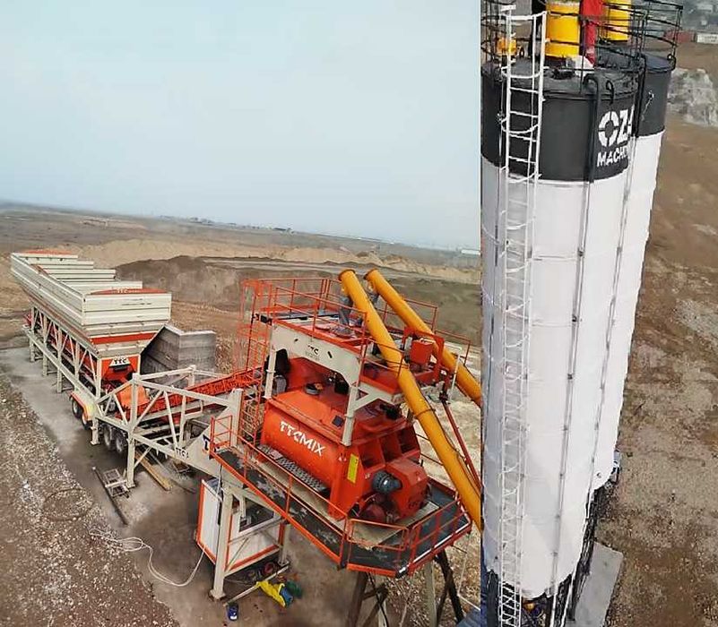 Бетонные заводы, бетоносмесительные заводы, Миксер